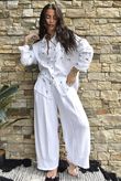Cala Cushion Cotton Bandana Relaxed Shirt White
